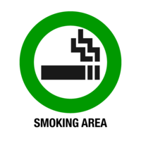 Smoking area mark