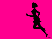 Running girl image