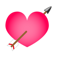 Heart shot with an arrow