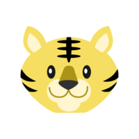 Simple tiger face