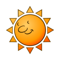 Smiley sun
