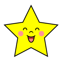 Smile star character