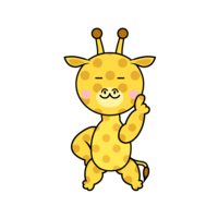 Number one giraffe character
