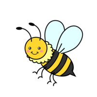 かわいいミツバチ