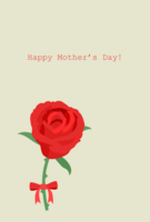 Red rose Mother's Day card?