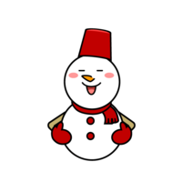 Snowman character who is proud