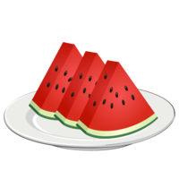 Watermelon on a plate
