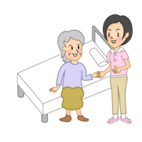 Care helper to support the elderly