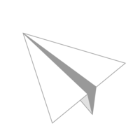 Flying paper airplane