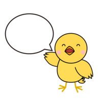 Talking chick character
