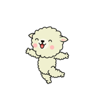 Jumping sheep character