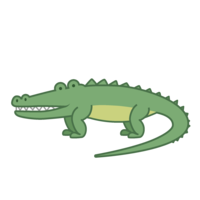 Simple cute crocodile