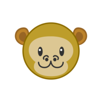 Cute monkey face