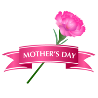 Mother's-Day Ribbon and carnation