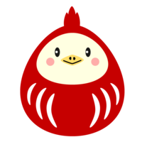 Cute chicken zodiac daruma