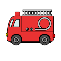 Cute fire engine