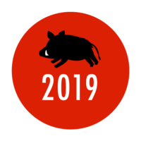 2019 (boar and sun)