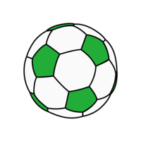 Green soccer ball