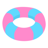 Light blue pink float