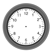 文字盤だけの時計