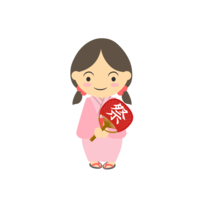 夏祭りの女の子