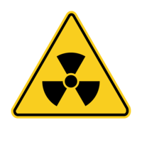 Radiation area mark