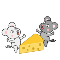 Cheese and mouse couple