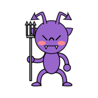 Cute bi-fungus character