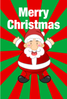 Surprised Santa's Christmas card