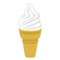 Large soft serve ice cream