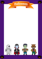 Halloween monster frame (vertical)
