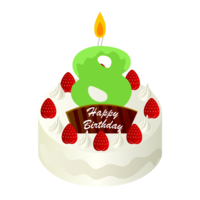 8th birthday cake