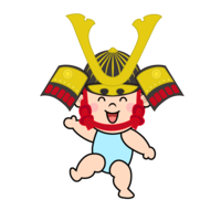 Toddler boy wearing a helmet