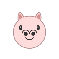 Cute pig face