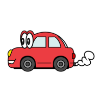 Running car character