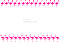 ピンクのフラミンゴ枠