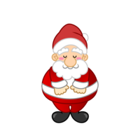 Santa character bowing