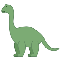 シンプルな可愛い首長恐竜