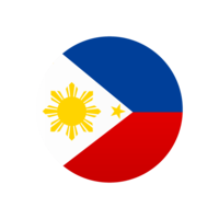 Philippine flag (circular)