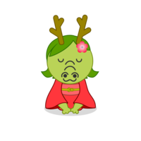 Kimono dragon greeting the New Year