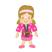 祭りの小さな女の子