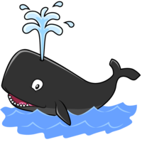 海のマッコウクジラ