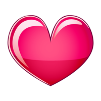 艳丽的粉红色心形