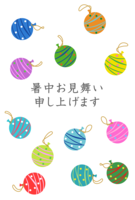 Summer visit of water balloons