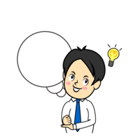 想法闪现的上班族(圈画线条)