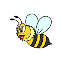 Flying bee character
