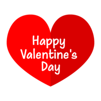 Valentine's Day with red heart