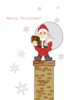 プレゼントのサンタクロース