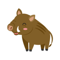 Smiley boar