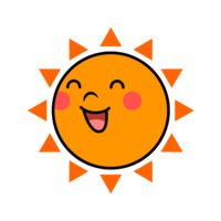 笑顔の太陽キャラ